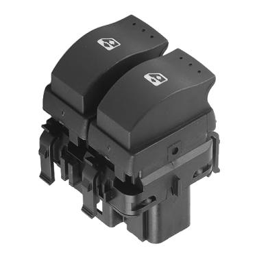 Imagem de Generic Botão de Interruptor Duplo de Controle de Janela Elétrica Substituição Leve e Durável para Clio II 2 8200 060 045 Bom Ajuste para Veículos Com Volante à Direita 1 Peça Design de Cor Preta