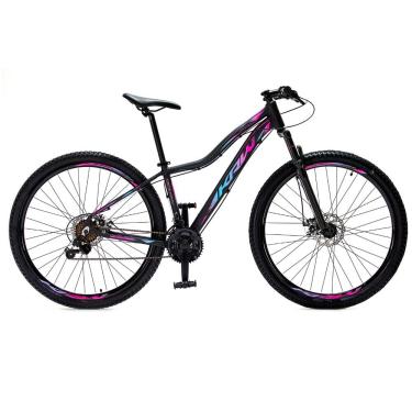 Imagem de Bicicleta Aro 29 Krw Alumínio Câmbios Shimano 24 Velocidades Freio a Disco Suspensão Mountain Bike S4