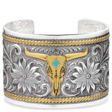 Imagem de Montana Silversmiths Feito nos EUA Western Lifestyle Pulseira feminina, One Size, Metal, Sem Pedra Preciosa