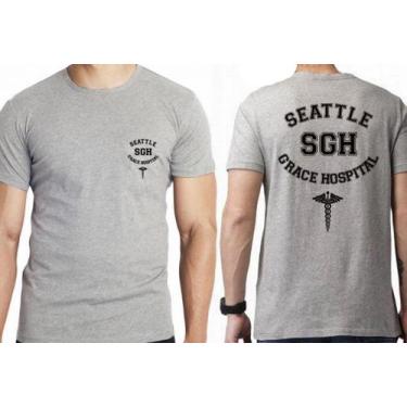 Imagem de Camiseta  Grey's Anatomy Seattle Grace Blusa criança infantil juvenil 