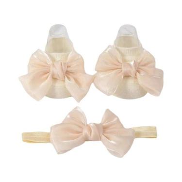 Imagem de Meias De Princesa Respiráveis E Antiderrapantes Para Meninas Com Laços