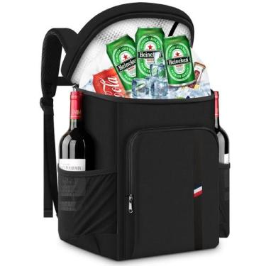 Imagem de Mochila Bolsa Térmica Cooler Grande para Cerveja e Refri 23L Gelo Prai