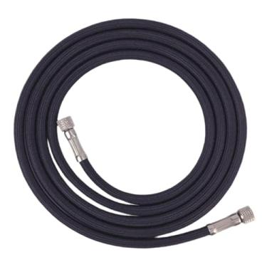 Imagem de Fiocias Mangueira Flexível de 1" para 1", Adaptador Padrão, 1,8 M, em Nylon E Borracha, a Vazamentos, Adequada para Pistolas de Pintura, Preto