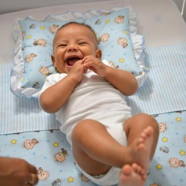 Imagem de Travesseiro com Babado Turma da Mônica Baby, Cebolinha