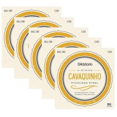 Imagem de Kit 5 Encordoamentos Cavaco Daddario Ej93