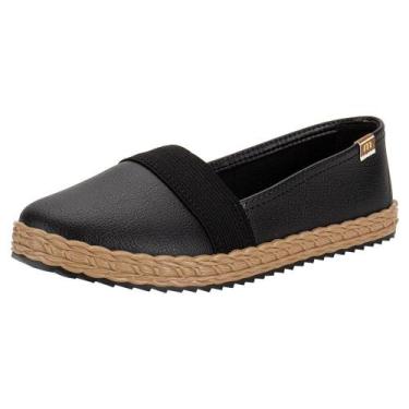 Imagem de Sapatilha feminina flat moleca 5696300, Preto, 36