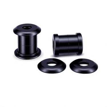 Imagem de Kit de bucha de amortecedor de guidão de motocicleta compatível com Harley Sportster 1973-2023 Softail Dyna FXR 1973-2017 Preto