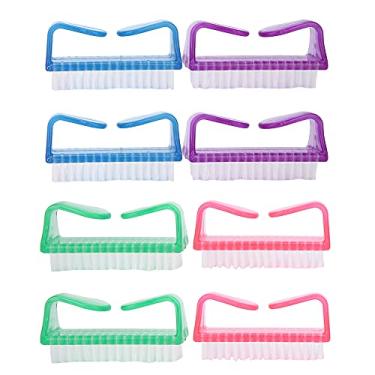 Imagem de SIWOTED Ferramentas de escova de unhas Escovas de limpeza de poeira de plástico Escova de ferramenta de manicure e pedicure para arte em unhas