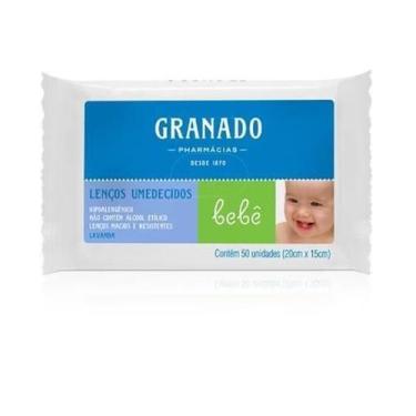 Imagem de Lenço Umedecido Lavanda Granado Bebê 50Un