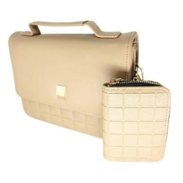 Imagem de Bolsa feminina tiracolo transversal com carteira premium-Feminino