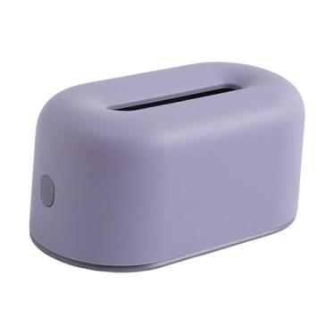 Imagem de KiBcsLic Porta-lenços retangular, porta-papel higiênico, dispensador de lenços para mesa, banheiro, sala de estar e cozinha, Tolet