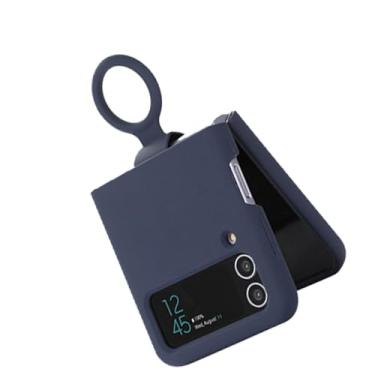 Imagem de Fabater Z Flip 3 5G 2021 Modelo Anti Arranhões Slim Capa Protetora à Prova de Choque para Uso Diário Adequada para Z Flip 3 (Azul escuro)