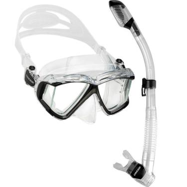 Imagem de Kit de Mergulho Máscara+Respirador Cressi Pano 4+Super Dry-Unissex