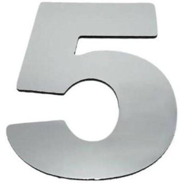 Imagem de Número Residencial Alumínio Espelhado 5