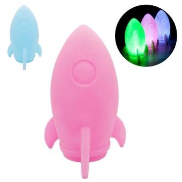 Imagem de Abajur Luminaria De Led Foguete Colors A Bateria 15X10Cm