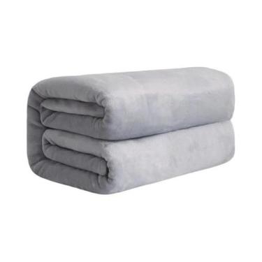 Imagem de Cobertor De Flanela Coral Fleece Azul E Rosa Macio E Quente 230GSM, Co