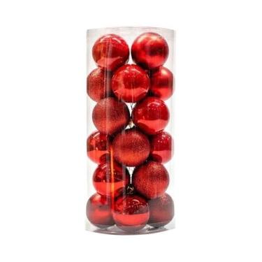 Imagem de Enfeites De Natal Em Forma De Bola De 4CM, Pendentes Para Árvore De Na