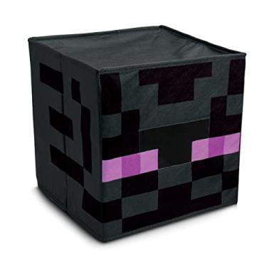 Imagem de Disguise Minecraft Enderman Block Head, Official Minecraft Costume Accessory for Kids, Single Size Costume Mask (14+)