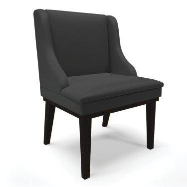 Imagem de Cadeira De Jantar Liz Corino Base Fixa Madeira Preto Preto