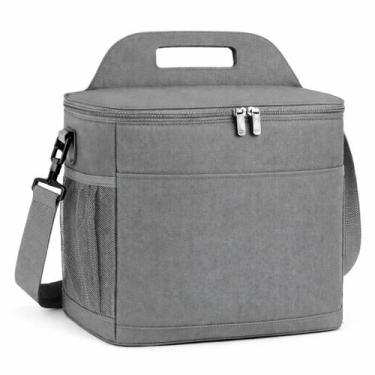 Imagem de Bolsa Térmica para Lanches, Frutas e Bebidas com Bolso Lateral e Zíper