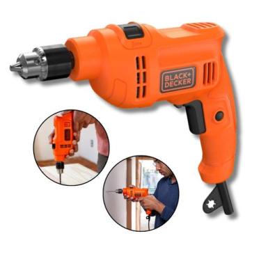 Imagem de Furadeira Impacto 450W Black Decker 3/8" 10mm Profissional 127 220v Pa