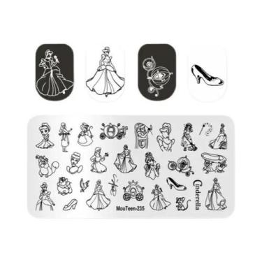 Imagem de Placas De Estampagem De Unhas Disney Natal Mickey Inverno Neve MouTeen