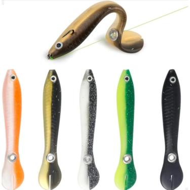 Imagem de Kit Iscas Artificiais com Anzóis e – 4 Peixes Silicone 4 Jig Heads – Para Pesca-Unissex