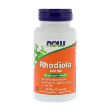 Imagem de Rhodiola Rosea EXTRACT 500mg 60 Caps Now Foods, Suplemento Alimentar, 