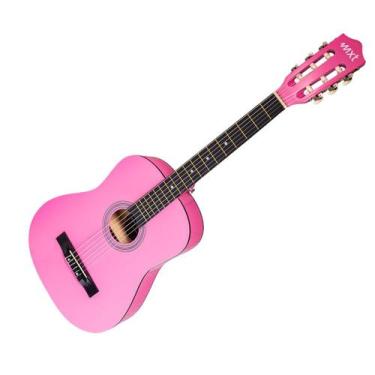 Imagem de Violão Acústico Nylon Rosa Aprendizagem - MXT