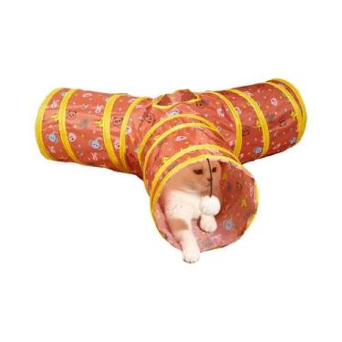 Imagem de Túnel Dobrável E Respirável Para Gatos, Brinquedo De Interior, Suprime