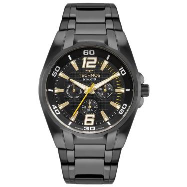 Imagem de Relógio Technos Masculino Skymaster Preto - 6p79cf-1p