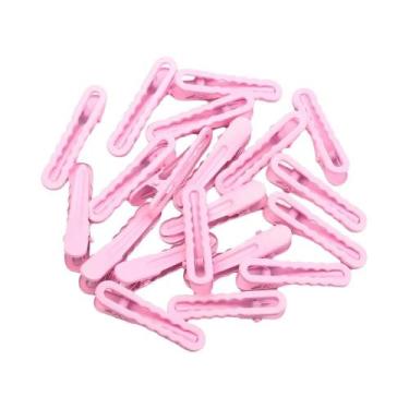 Imagem de Presilha De Cabelo Metálica Colorida E Moderna De 5cm Com Ondas Geomét