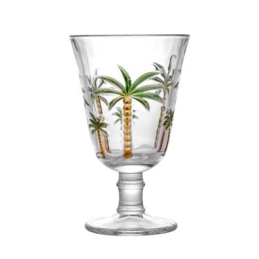 Imagem de 6 Taças Lyor Palm Hand Painting de Cristal Verde 240ml