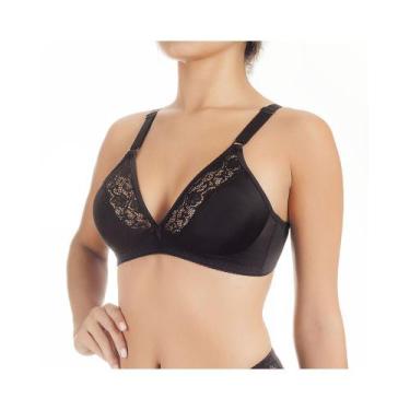 Imagem de Sutiã Sem Bojo Com Renda Duloren Lingerie - Ref. 121577, Preto, M