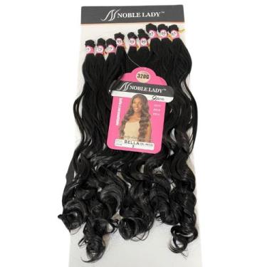 Imagem de Cabelo Ondulado Entrelace Fibra Bio Proteína Super Natural 80cm - bble