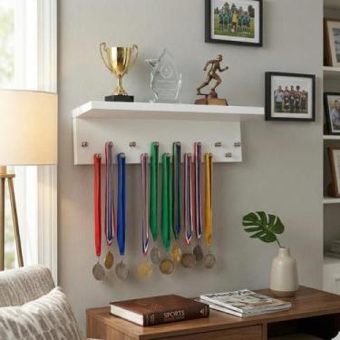 Imagem de Porta Medalhas E Troféu Suporte De Parede Decoração Mdf - Klithovit De