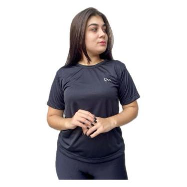Imagem de Camisa Feminina Dry Fit Fitness Proteção Uv Academia - Via Ello, M