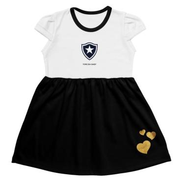 Imagem de Vestido Infantil Botafogo Canelado Torcida Baby