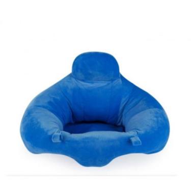 Imagem de Almofada De Apoio Puff Para Bebe Sentar Azul - Baby Pil