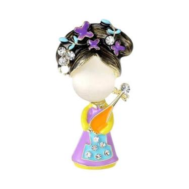 Imagem de Broches De Personagens De Bombeiros Unissex Para Meninas, Pins Pintado