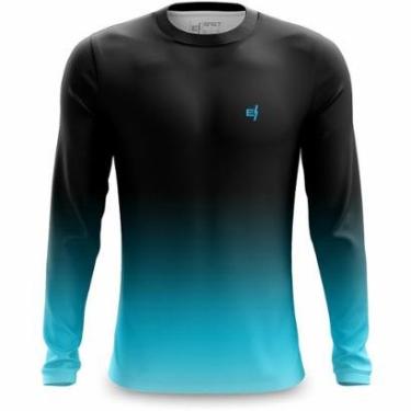Imagem de Camiseta Manga Longa Masculina Corrida Treino Camiseta Proteção UV Conforto Fitness Academia-Masculino