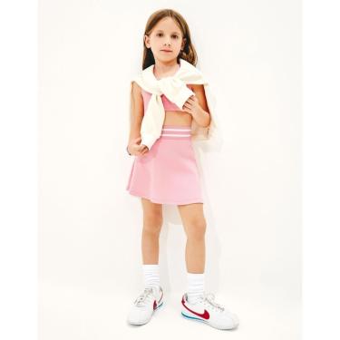 Imagem de Shorts Saia Infantil em Malha de Algodão Rosa - Hering