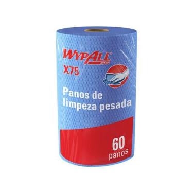 Imagem de Pano de Limpeza Multiuso Microfibra WypAll - X75 60 Unidades