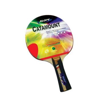 Imagem de Raquete Tênis De Mesa Catamount Klopf, Preto e Vermelho