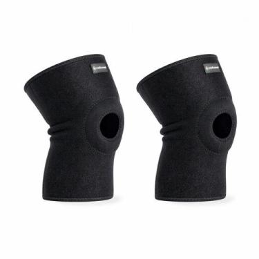 Imagem de Par de Joelheiras com Orifício e Reforço Patelar Ortho Care Dellamed, 