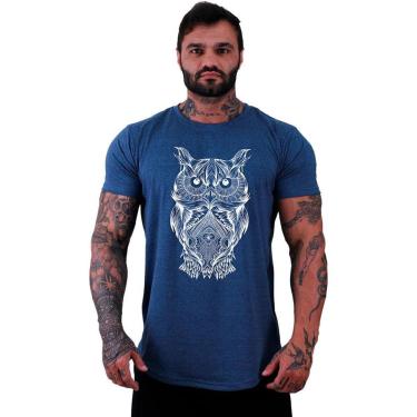Imagem de Camiseta Longline MXD  Coruja Masculina-Masculino