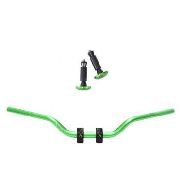 Imagem de Kit Esportivo Guidão 28 Naked Com Adaptador E Peso - Stark Race, Verde