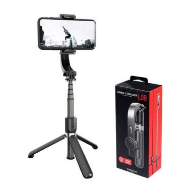 Imagem de L08 Gimbal Estabilizador Selfie Stick TriPod Bt4.0 Sem Fio - NoBrand