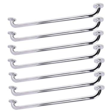 Imagem de Barra de Apoio Alca 80cm kit 7 Uni Acessibilidade Cadeirante Idoso Def
