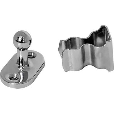 Imagem de Fixador de Porta de Pressão Para Piso, Niquelado, 95844 Silvana